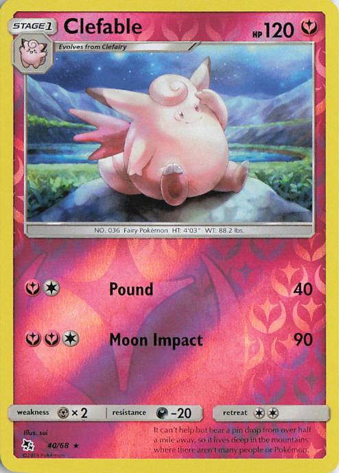 Clefable - Hidden Fates 040/068 (Holo)
