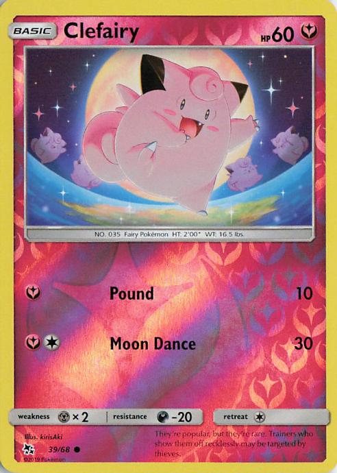 Clefairy - Hidden Fates 039/068 (Reverse Holo)