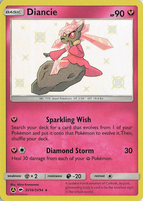 Diancie - Hidden Fates SV36/SV94