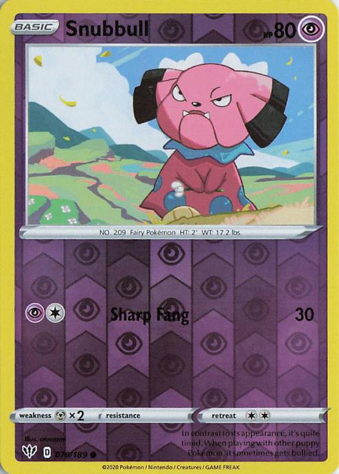 Snubbull - Darkness Ablaze 070/189 (Reverse Holo)