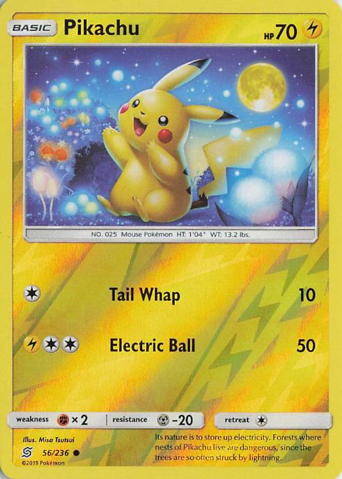Pikachu - Unified Minds 056/236 (Reverse Holo)