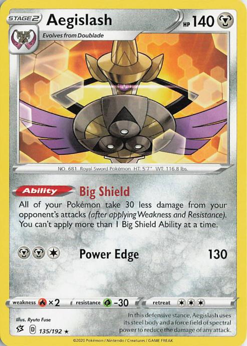 Aegislash - Rebel Clash 135/192 (Holo)