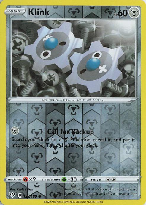 Klink - Darkness Ablaze 129/189 (Reverse Holo)
