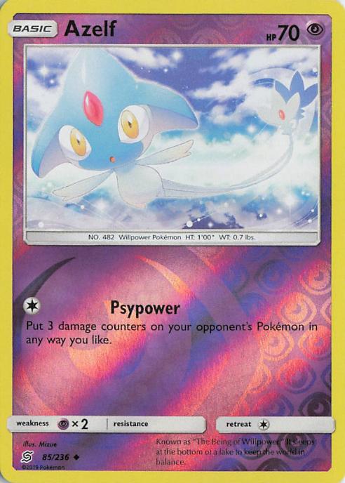 Azelf - Unified Minds 085/236 (Reverse Holo)