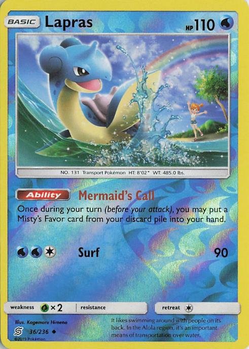 Lapras - Unified Minds 036/236 (Reverse Holo)