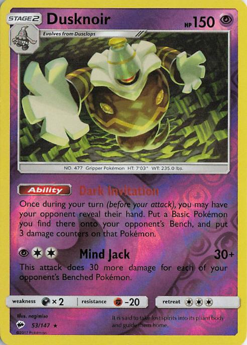 Dusknoir - Burning Shadows 053/147 (Holo)