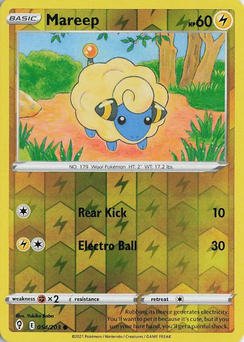 Mareep - Evolving Skies 054/203 (Reverse Holo)