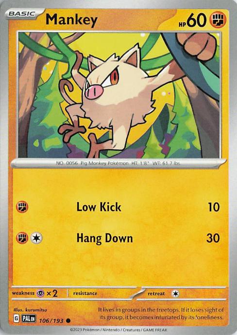 Mankey - Paldea Evolved 106/193