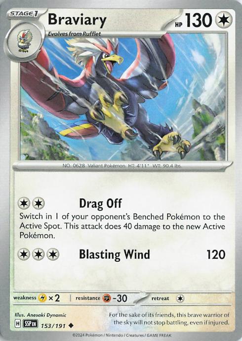Braviary - Surging Sparks 153/191