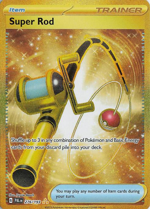 Super Rod - Paldea Evolved 276/193 (Gold Secret Rare)