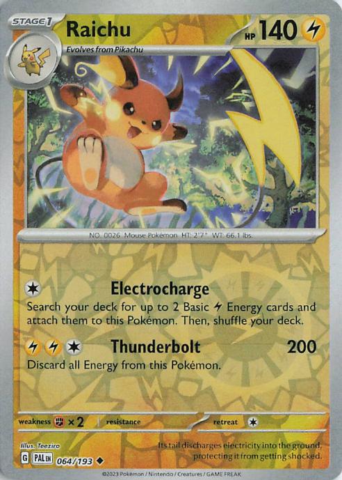 Raichu - Paldea Evolved 064/193 (Reverse Holo)