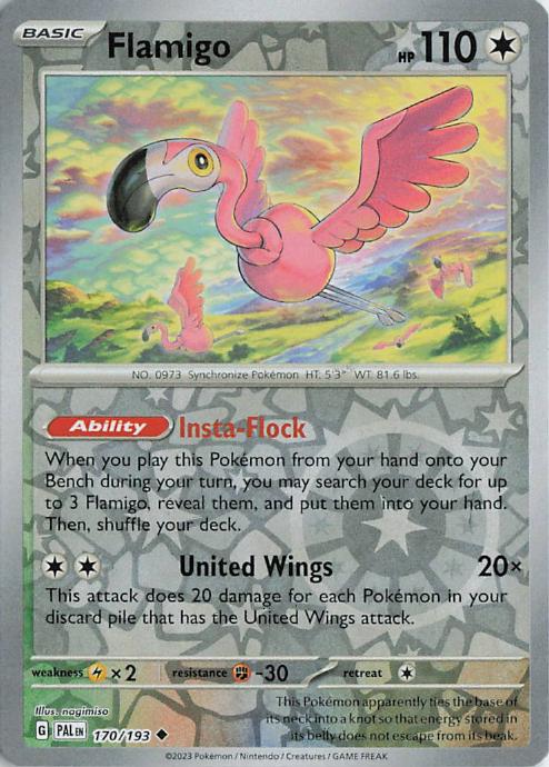 Flamigo - Paldea Evolved 170/193 (Reverse Holo)