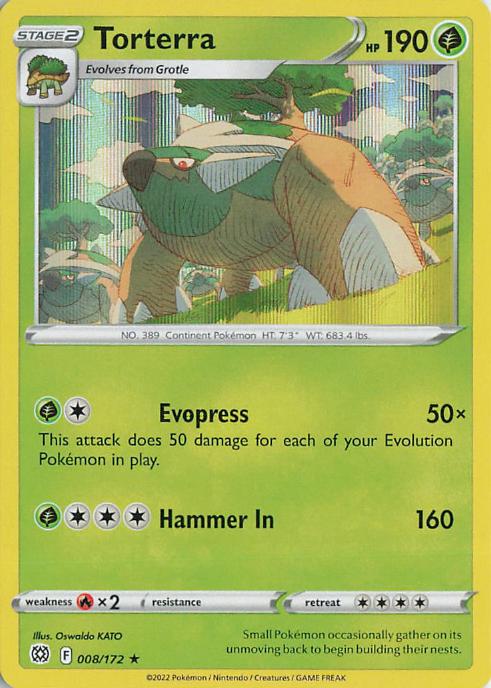 Torterra - Brilliant Stars 008/172 (Holo)
