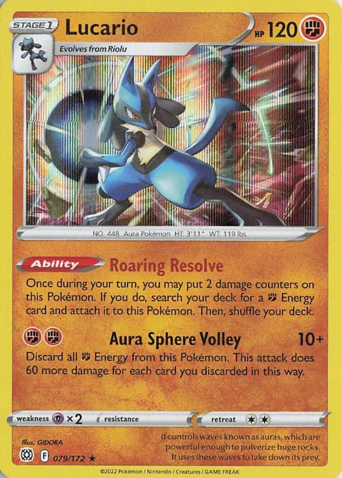 Lucario - Brilliant Stars 079/172 (Holo)