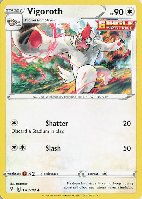 Vigoroth - Evolving Skies 130/203