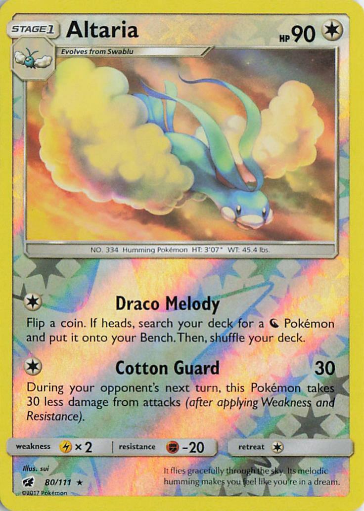 Altaria - Crimson Invasion 80/111 (Reverse Holo)