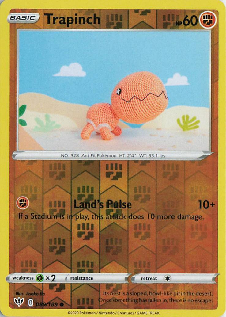 Trapinch - Darkness Ablaze 089/189 (Reverse Holo)