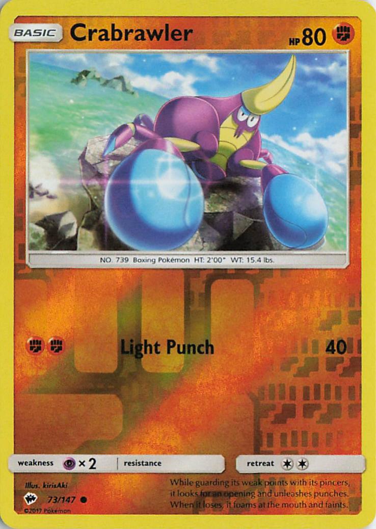 Crabrawler - Burning Shadows 73/147 (Reverse Holo)