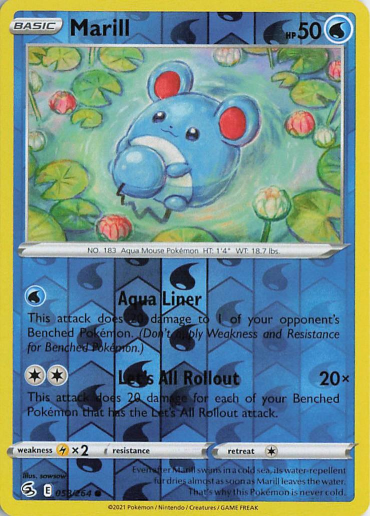 Marill - Fusion Strike 055/264 (Reverse Holo)