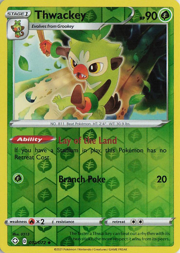 Thwackey - Shining Fates 013/072 (Reverse Holo)