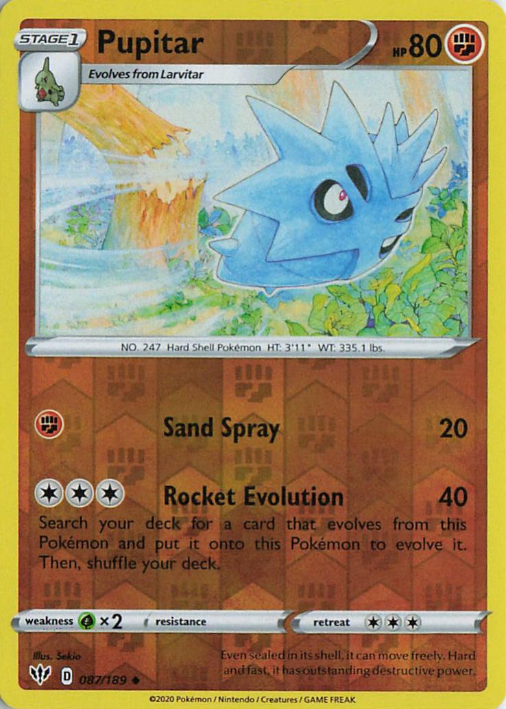 Pupitar - Darkness Ablaze 082/189 (Reverse Holo)