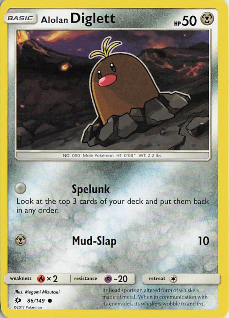 Alolan Diglett - Sun & Moon 86/149