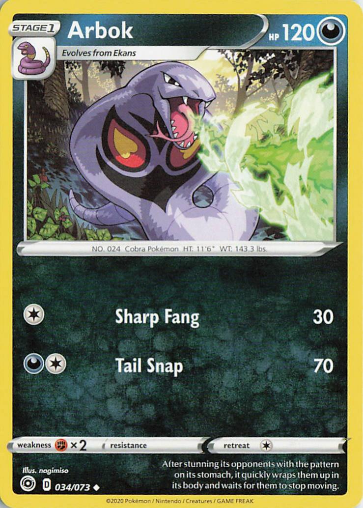 Arbok - Champion's Path 034/073