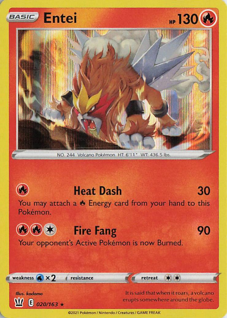 Entei - Battle Styles 020/163 (Holo)