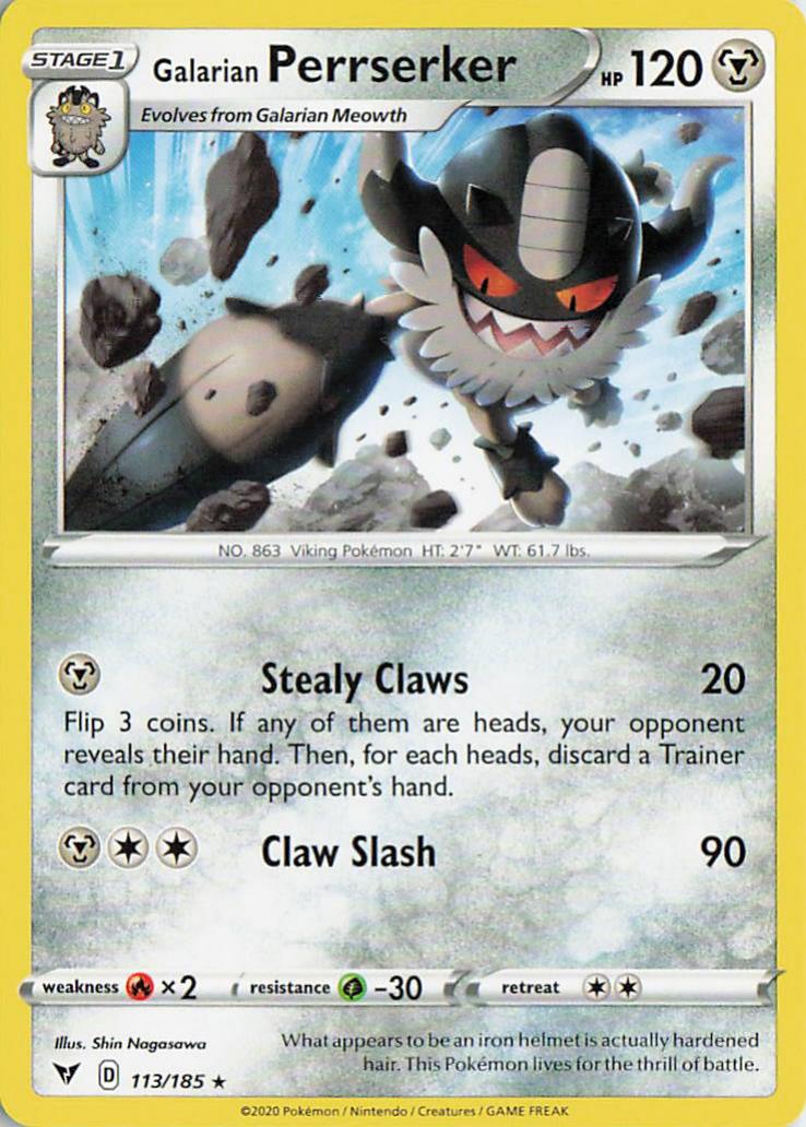 Galarian Perrserker - Vivid Voltage 113/185 (Holo)