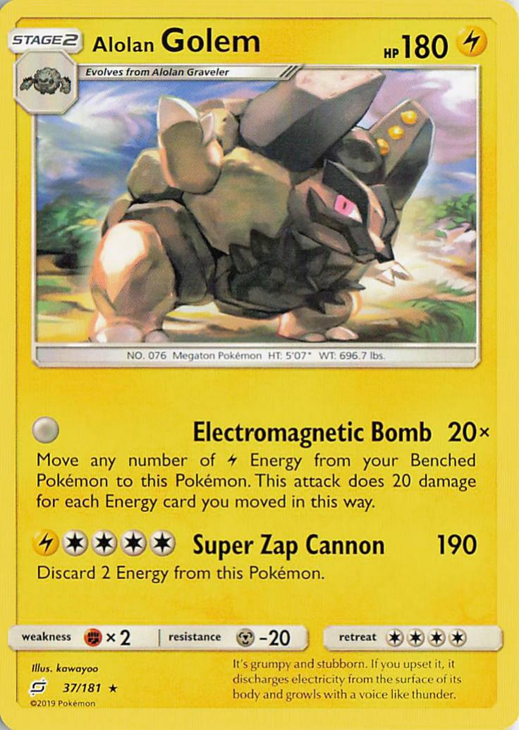 Alolan Golem - Team Up 37/181 (Holo)