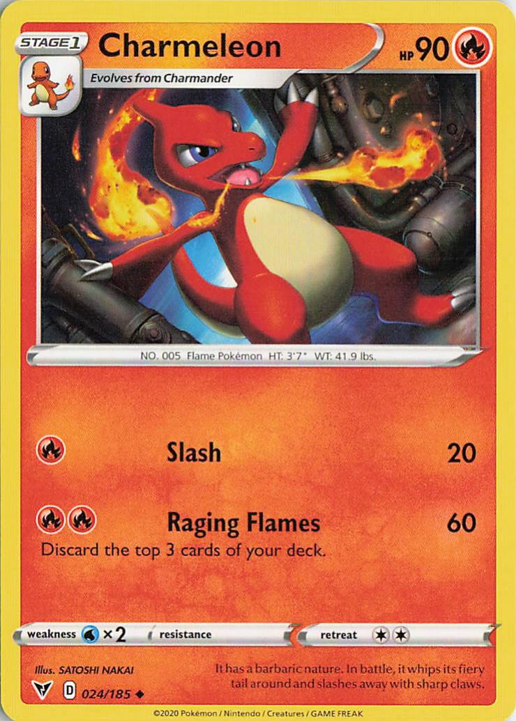 Charmeleon - Vivid Voltage 024/185 (Reverse Holo)
