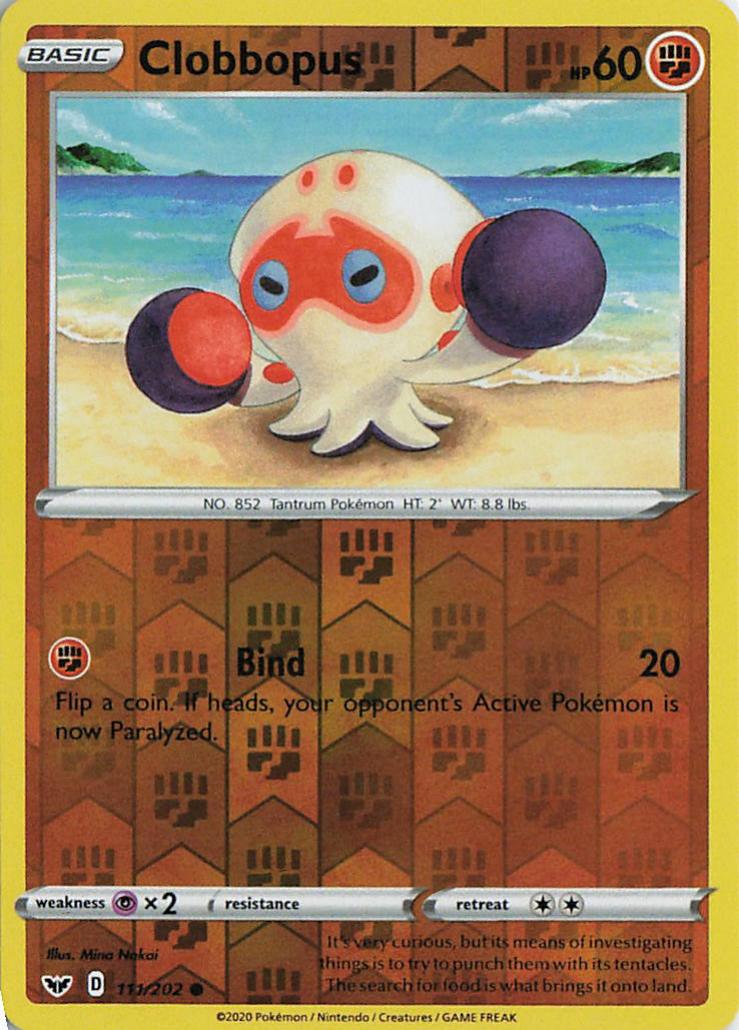 Clobbopus - Sword & Shield 111/202 (Reverse Holo)