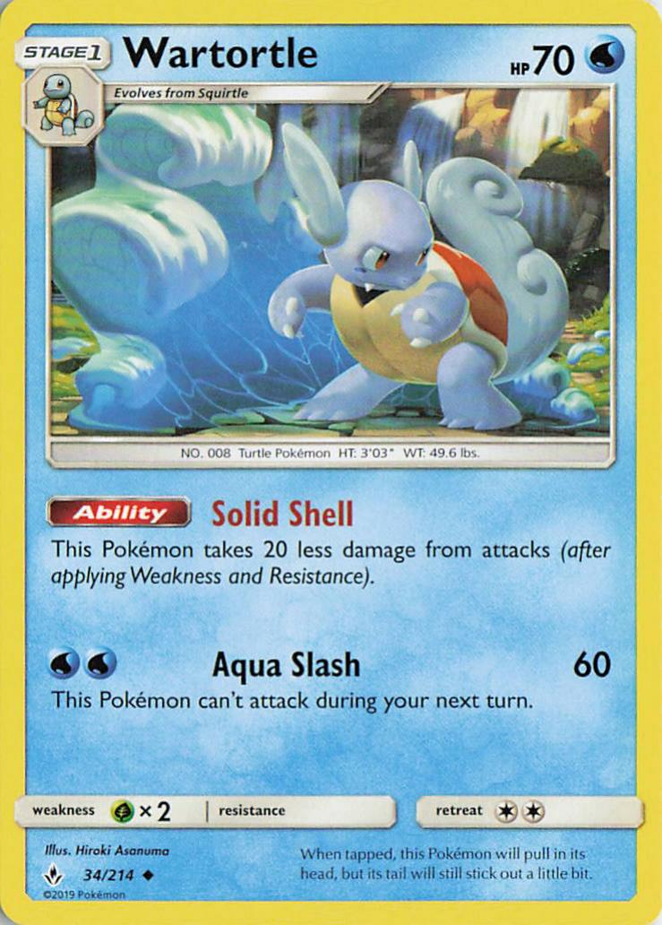 Wartortle - Unbroken Bonds 34/214