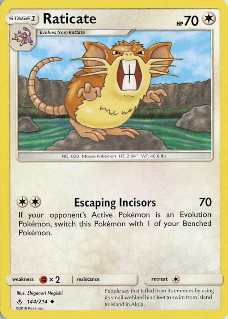 Raticate - Unbroken Bonds 144/214