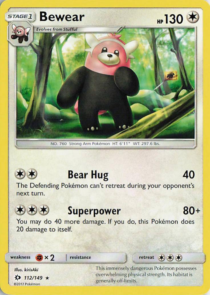 Bewear - Sun & Moon 112/149 (Holo)