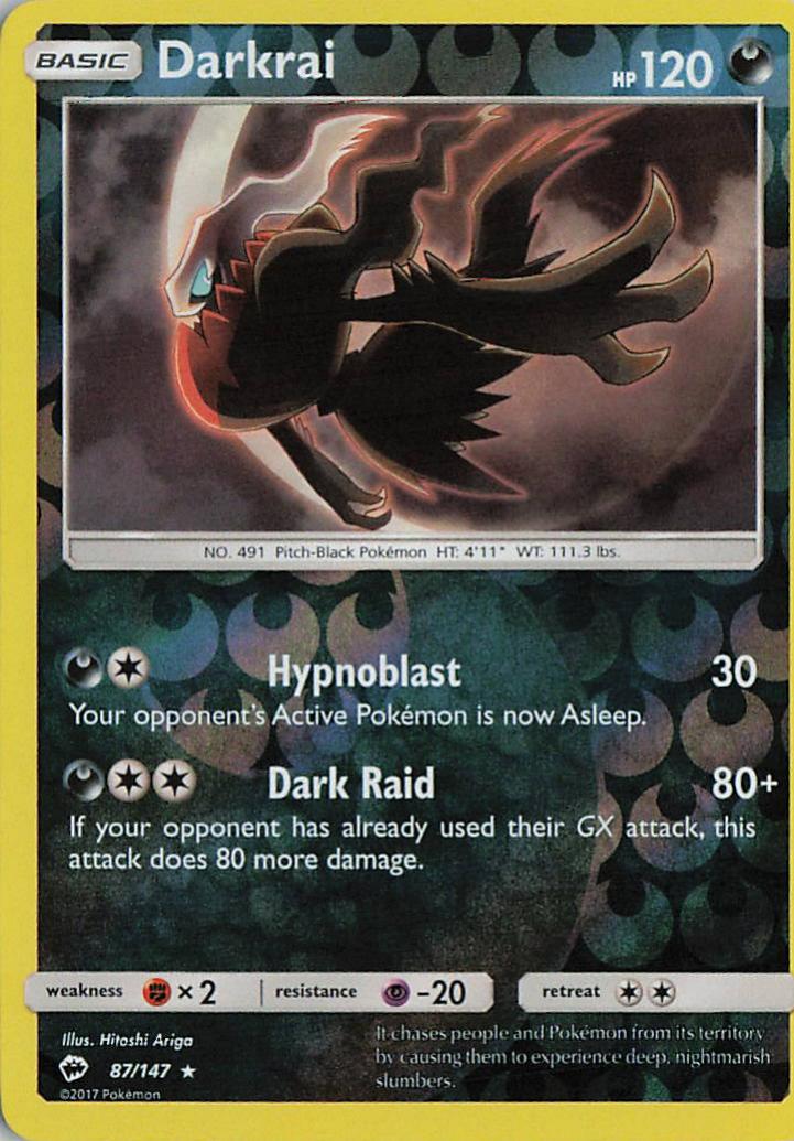 Darkrai - Burning Shadows 87/147 (Reverse Holo)