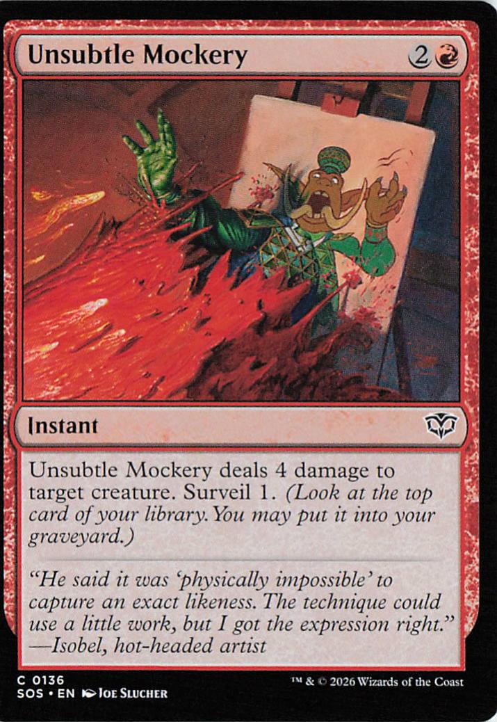 Unsubtle Mockery - SOS 0136