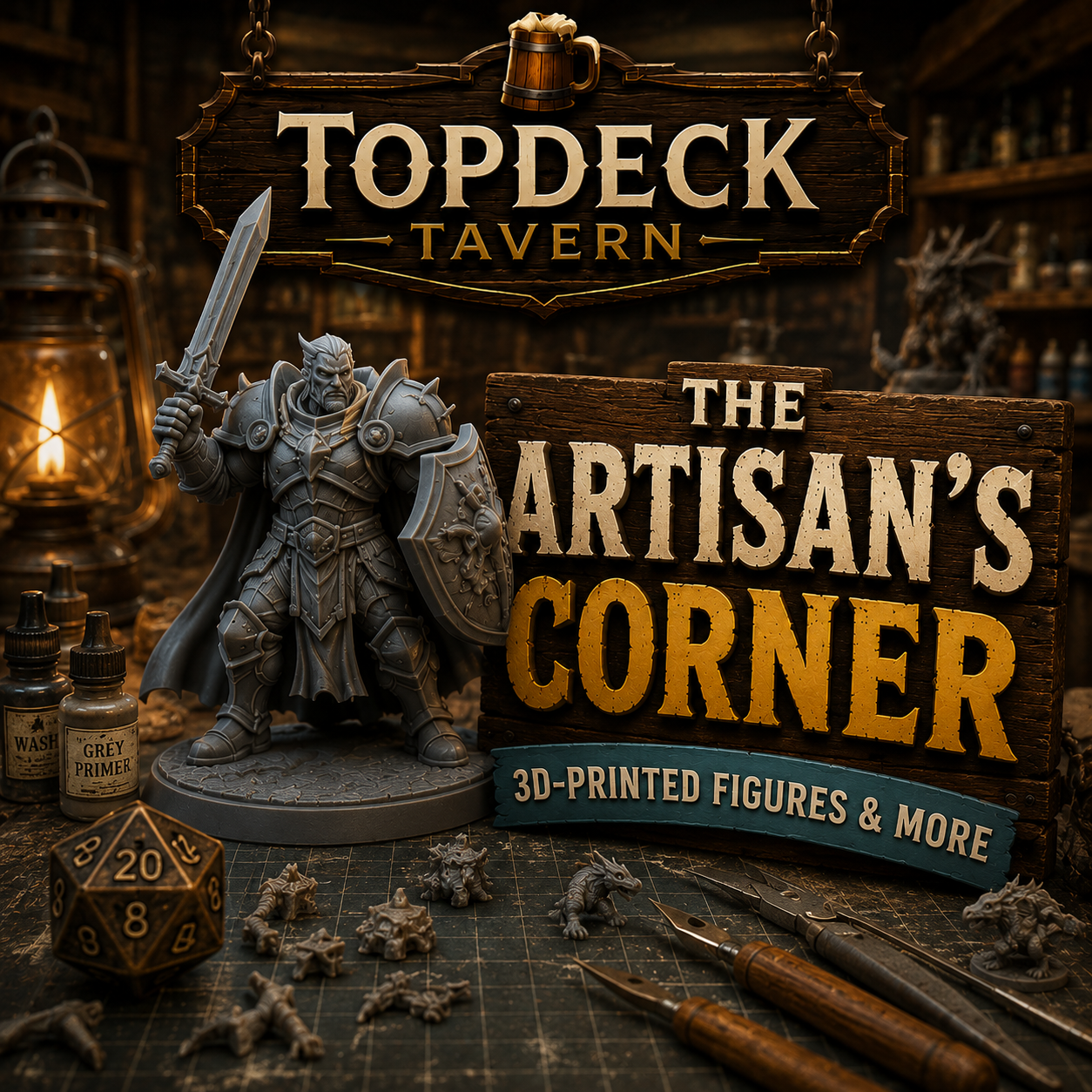 The Artisan's Corner — 3D-printed collectables and paintable figures