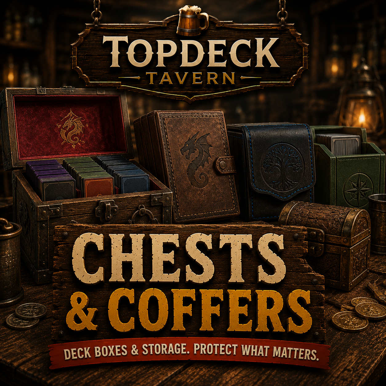 Chests & Coffers — deck boxes and card storage