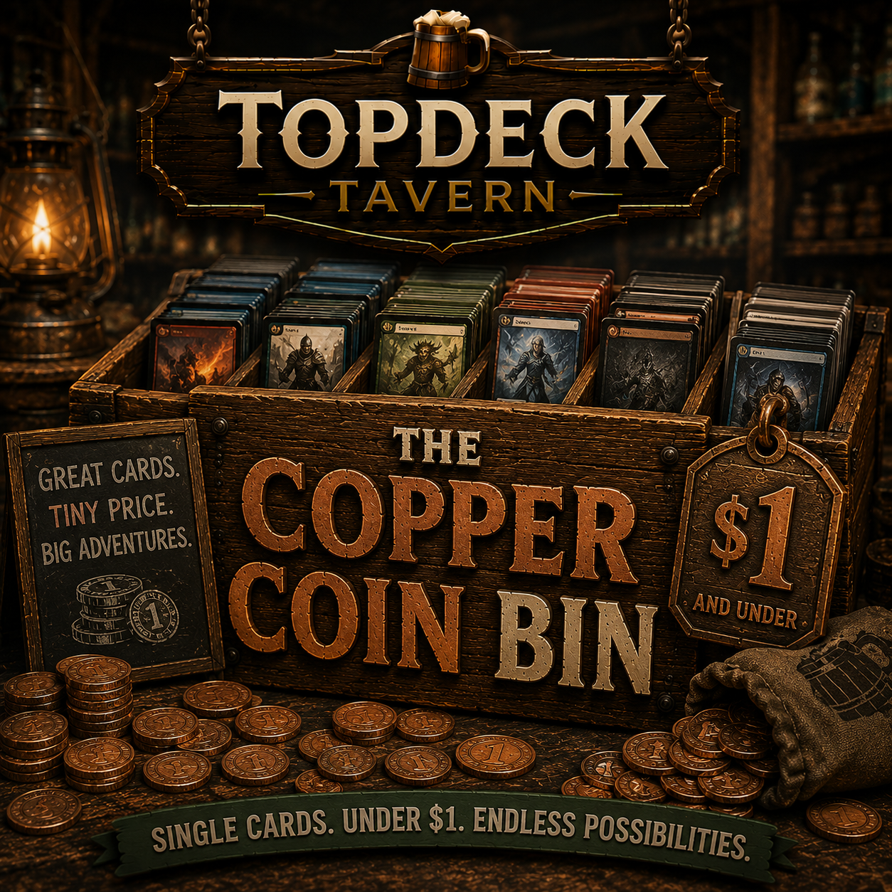 The Copper Coin Bin — singles under $1