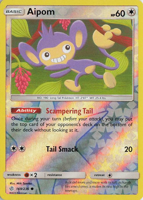 Aipom - Unified Minds 169/236 (Reverse Holo)