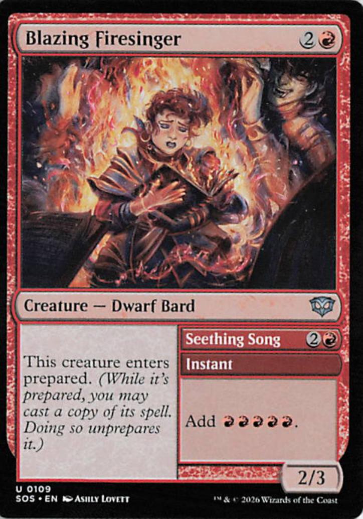 Blazing Firesinger - SOS 0109