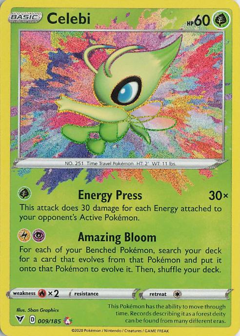 Celebi 009/185 Vivid Voltage Amazing Rare