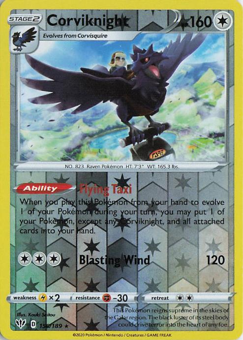 Corviknight - Darkness Ablaze 156/189 (Holo)