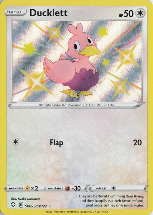 Ducklett SV095/SV122 Shining Fates Shiny Vault