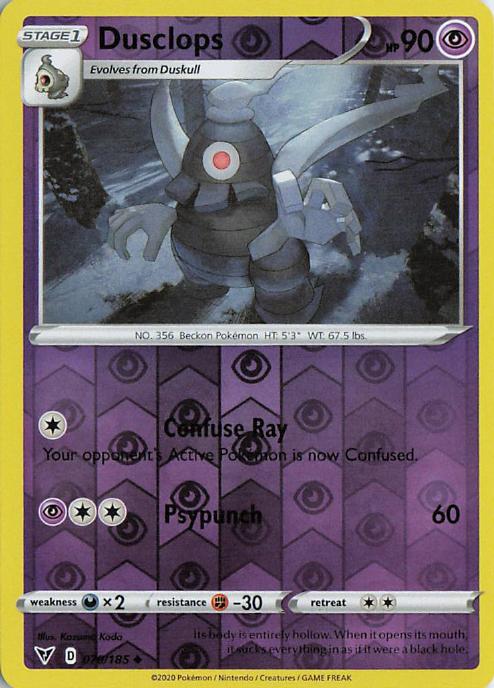 Dusclops - Vivid Voltage 070/185 (Reverse Holo)