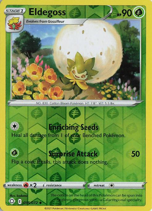 Eldegoss - Shining Fates 015/072 (Reverse Holo)
