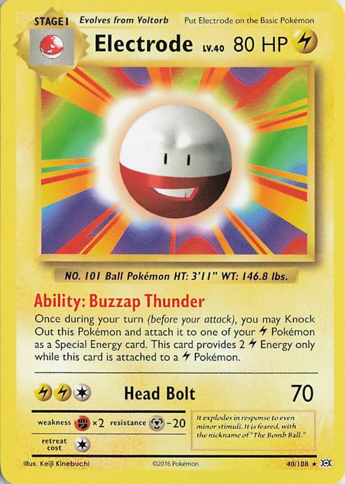 Electrode 40/108 Evolutions