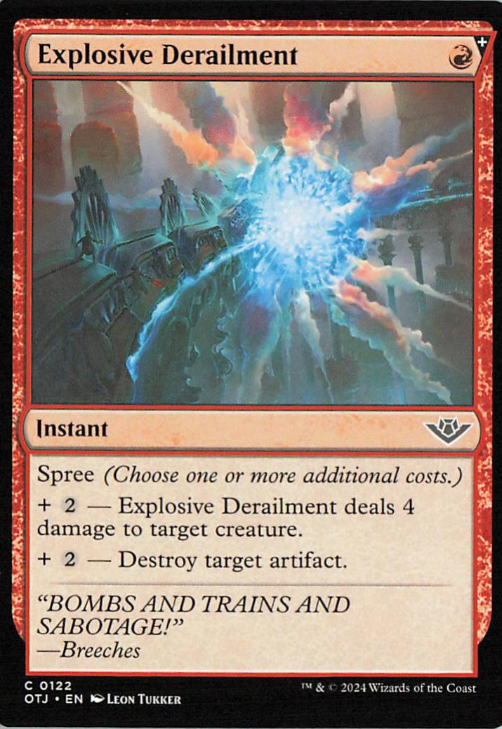 Explosive Derailment - OTJ 0122