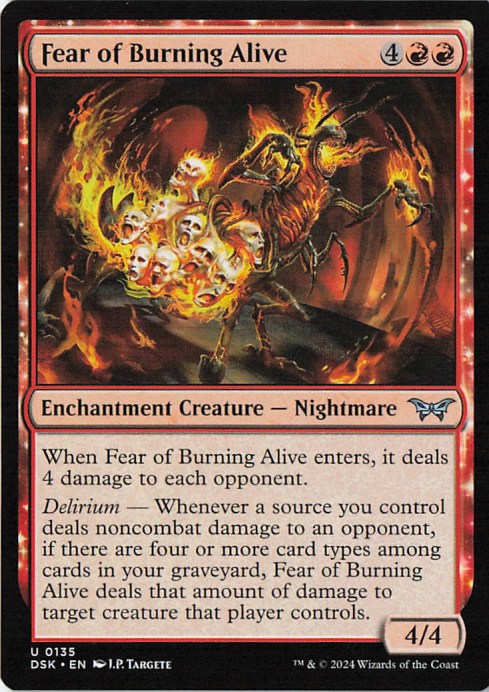 Fear of Burning Alive